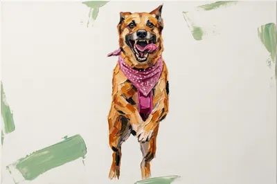 Stunning pet portrait of a grey dog